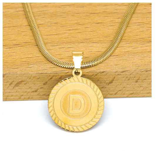 Laj High Quality Stainless Steel Letter Pendant Necklace with Free box D