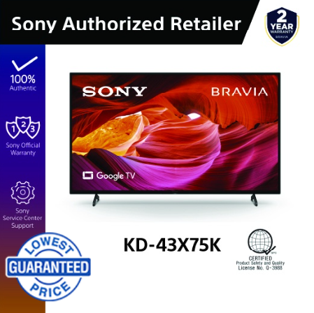 SONY Bravia 43" X75K / 4K HDR LED / Google TV