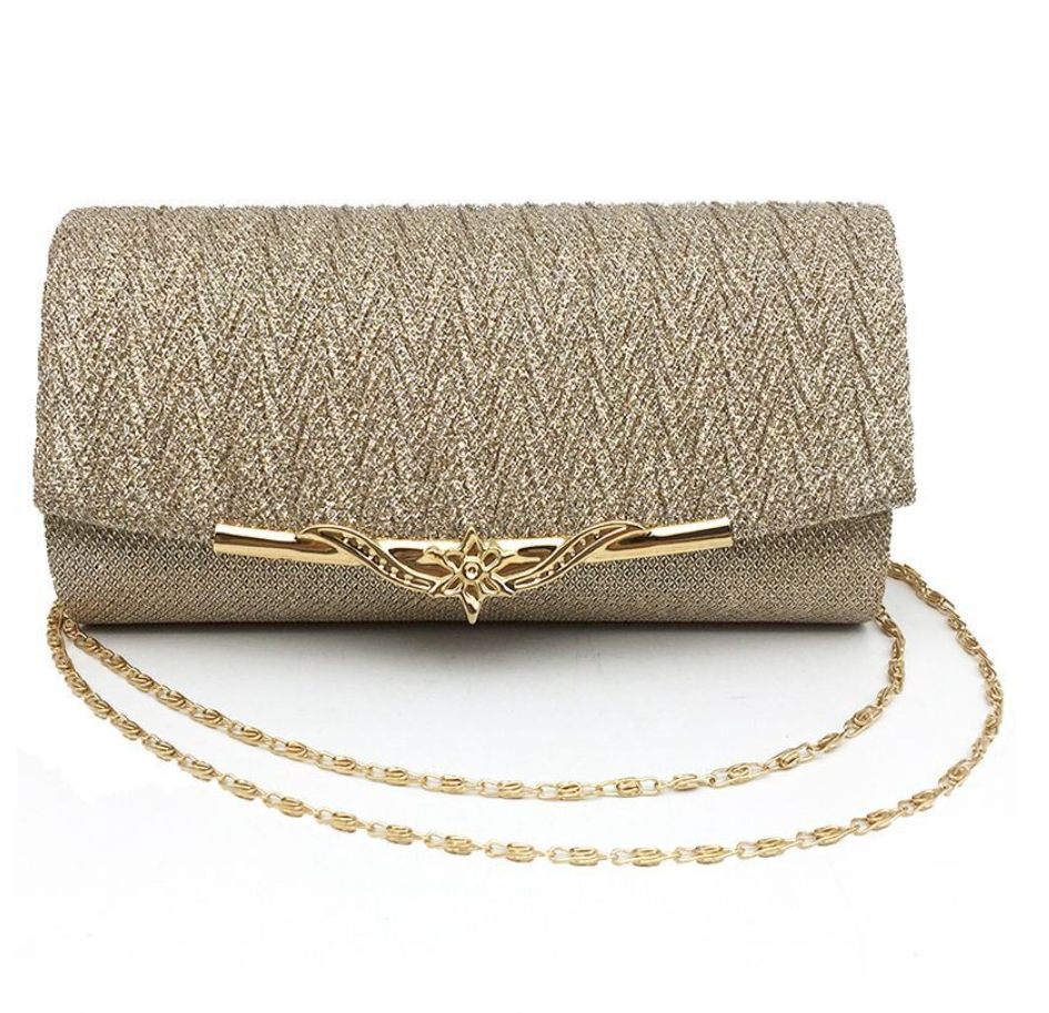 A&J Bag Girls Wedding Clutches Party Women Glitter Evening Chain Shoulder Banquet Handbag
