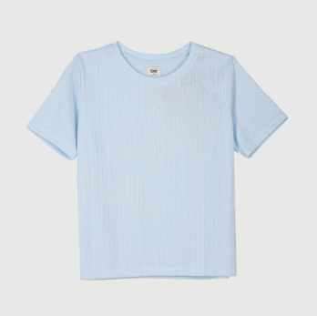 Stylistic Mr. Lee Ladies Basic Plain Round Neck T Shirt for Women Trendy Regular Fit 138812 Blue