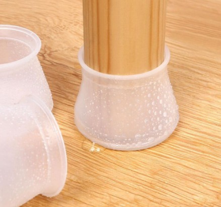 4pcs Furniture Foot Protection Home Office Table Desk Chair Foot Silicone Guard Non-slip Protector