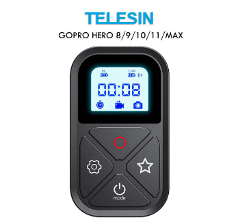 TELESIN OLED Bluetooth Remote for GoPro Hero 12, 11, 10, 9, 8, Max GP-RMT-T10