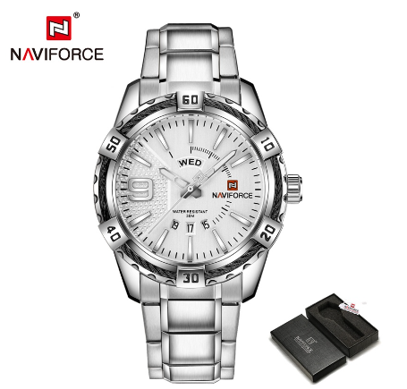 NAVIFORCE Watches Men's Brand Business Classic Original Fashion Stainless Steel Casual Analog Waterproof Men's Watch 03