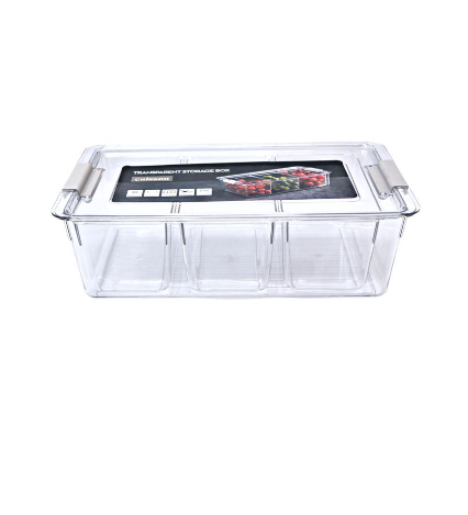 Cuisson PET Fridge Container with Lid 33 x 17 x 10cm