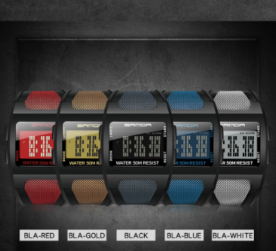 Mens Watch LED Digital Fashion Waterproof Luminous Men Watch