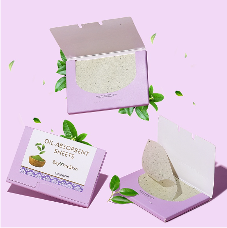 Bayfree Face Oil-Absorbent Sheets Oil Control Cleaning Tool 100 Pcs
