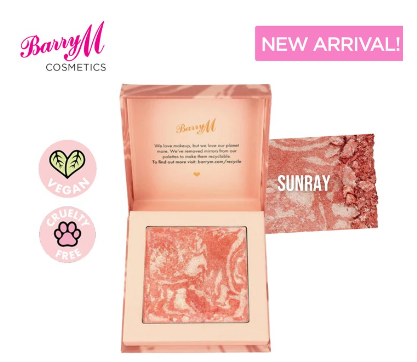 Barry M Heatwave Baked Marbled Blush - Sunray