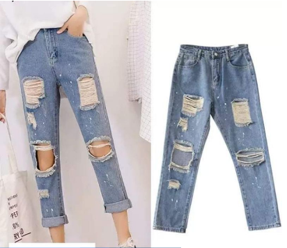 Tattered Random Jeans Pick Design Ukay Ukay