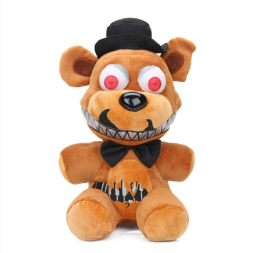 25cm FNAF Freddy Fazbear Plush Toys Golden Bear Nightmare Cupcake Foxy Balloon Boy Clown Stuffed Dolls  F4