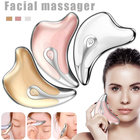 Hot Dolphin Electric Vibration Beauty Board Intelligent Lifting and Scraping Massager Firming Facial Face Care for Women