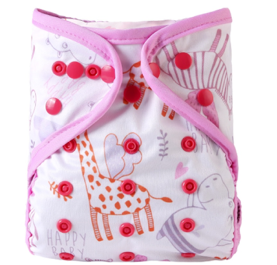 Waterproof Reusable Printed One Size Cloth Diaper Cover D5