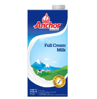 Anchor Full Cream Milk UHT Plain 1L