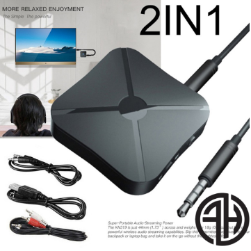 2 in 1 Wireless Bluetooth 4.2 Audio Transmitter Receiver TV Car Music Receiver Universal Adapter