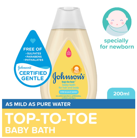 Johnson's Top to Toe Baby Wash 200ml-Newborn,Baby Essentials,Baby Care,Baby Bath,Body Wash For Baby