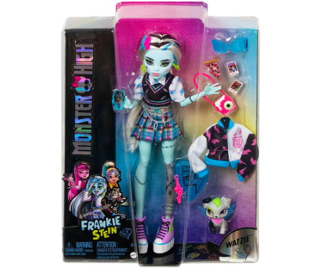 Monster High Frankie Stein Doll With Pet And Accessories