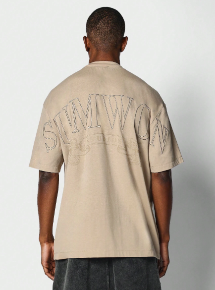 SUMWON Tee With Back Embroidery