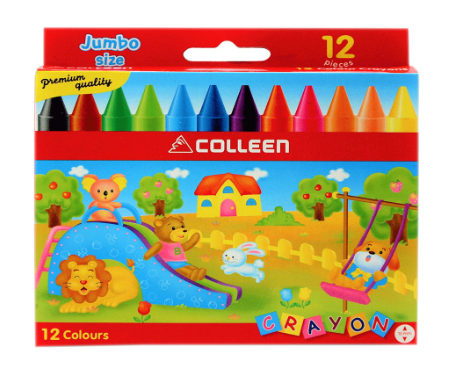 Colleen 12 Colors Jumbo Crayon