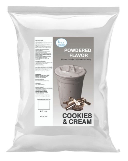 Top Creamery Cookies and Cream Powder Base Flavor 1kg