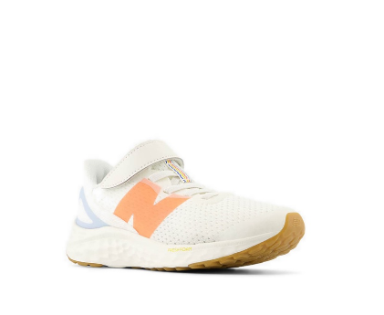 New Balance Fresh Foam Arishi v4 Hook & Loop Top Strap Girls Running Shoes - White