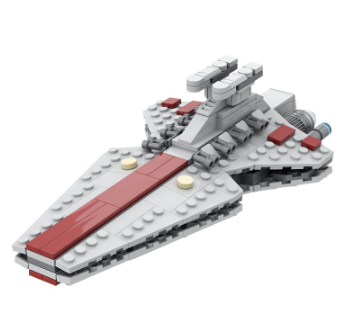 Buildmoc Star Wars Republic Venator Bundle Spaceship Model Building Blocks Educational Assemble Toys Gift 289PCS Bricks MOC-53074