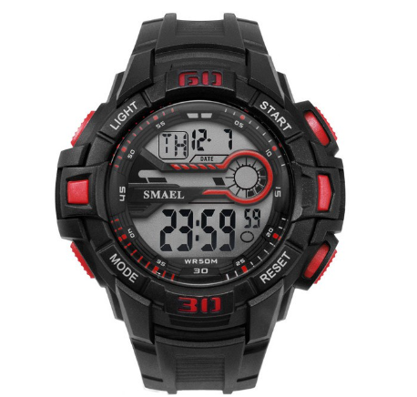 Smael Men's Sport Watch LED Electronic Wristwatch With Automatic Alarm Digital 1513 M6