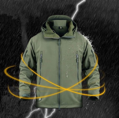 Mens Tactical Jacket Windbreaker Waterproof Outdoor Riding Military Winter Clothing