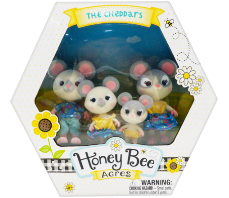 Honey Bee Acres The Cheddars Mouse Family Playset