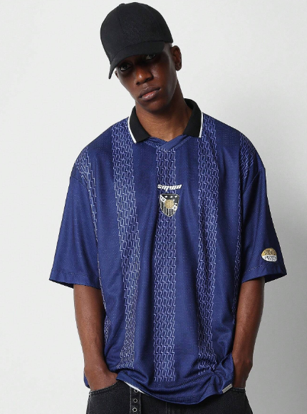 SUMWON Football Tee With Graphic Print For Daily Wear