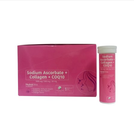 Nutrabliss Vitamin C + Collagen + COQ10 4000MG Effervescent Tablet