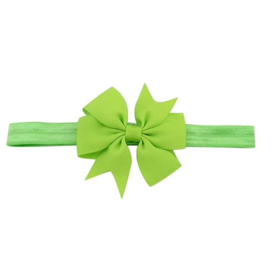 Cute Kids headband Kids Chiffon Bowknot Headbands Solid Color Hair Bows Hair Band Accessories H3