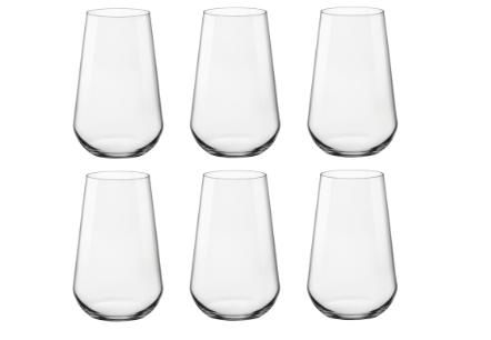 Bormioli Rocco Inalto Uno Tumbler 6pcs Drinking Glass Set Stemless