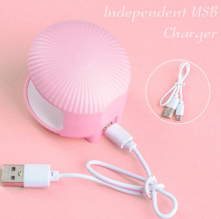 18W Mini Portable Shell Nail Lamp Machine White USB Charging Phototherapy Lights Single Finger UV LED Nail Dryer Nails Art Tools