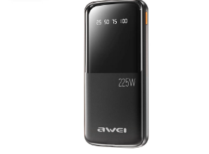 Awei P10K 10000mAh Power Bank Quick Charge Powerbank 2-USB Output 22.5W Fast Charging LED Display