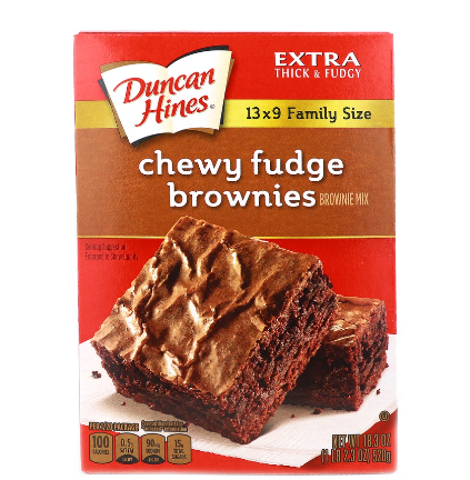 Duncan Hines Chewy Fudge Brownie Mix 520g