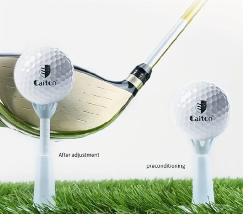 2pcs Golf Tees, White Plastic Durable Golf Tees Holder, Adjustable Height Practice Tees, Golf Accessories