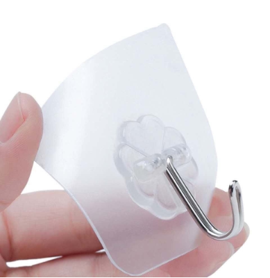 Transparent Strong Sticky Wall Hanging Nail-free Hook Kitchen Bathroom