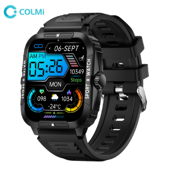 COLMI P76 Smart Watch 3ATM Swimming Bluetooth Calling for Men Couple 420mAh Large Battery 100+Sport Mode