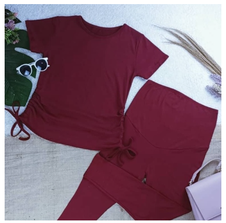 Maternity Leggings and Stringtop Terno Pregnancy Wear MD09