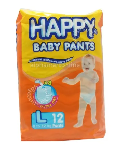 Happy Diaper Pants L 12's