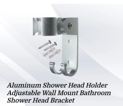 WPT-5148 Aluminum Adjustable Shower Head Rack Bracket Wall Mounted Bath Holder