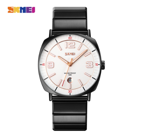 Skmei Luminous Function Quartz Wristwatch Mens Luxury Stainless Steel Strap 3Bar Waterproof Date Time Watches 9280 M5