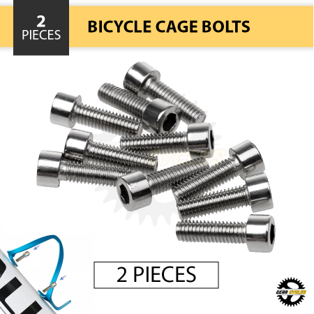 (2PCS) Bottle Cage Bolts Hex Tapping Screw Mountain Road Bike MTB Bottle Cage Rack Holder Screw