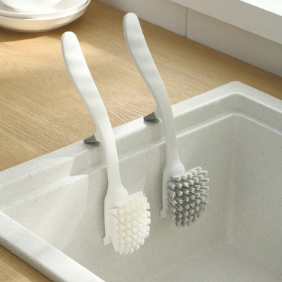 LOCAUPIN Household Comfort Grip Multi-Purpose Long Handle Soft Cleaning Brush With Head Scraper