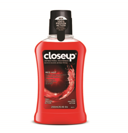 Closeup Antibacterial Mouthwash Red Hot 250ml