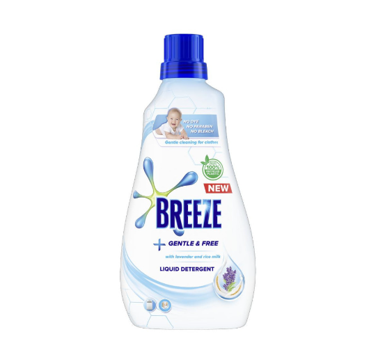 Breeze Laundry Liquid Detergent Gentle and Free 980ml