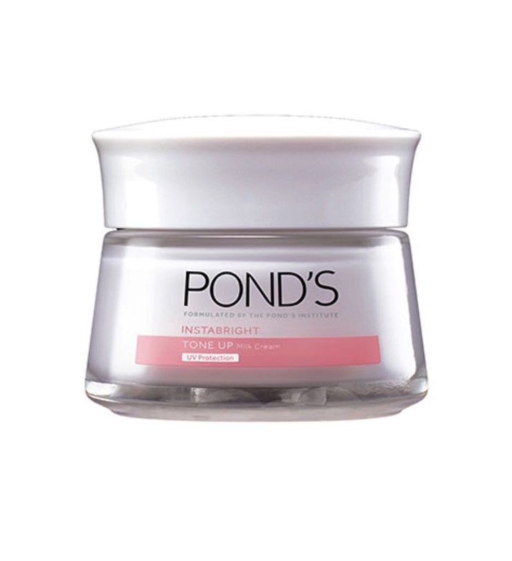 Ponds Instabright Tone Up Milk Cream Moisturizer with Milk Niacinamide for Instant Brightening 50G