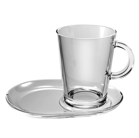 Pasabahce Tribeca Cup and Saucer 400cc, Set of 2 (95781/2)