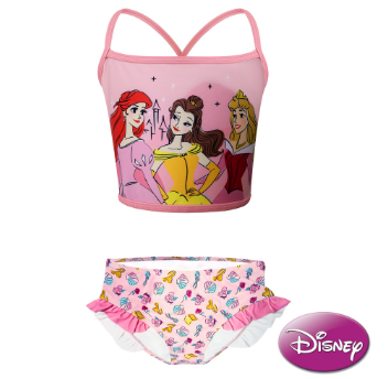 Disney Princess Halter Top Bikini Set Girls Kids Swimwear