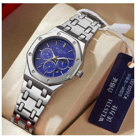 Original Luxury Fashion Retro Men's Watch Business Quartz Waterproof Casual Stainless Steel Watch F2