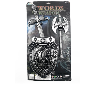 Swords Weapon with Axe And Shield Toy